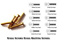 Brass Screws Brass Machine Screws